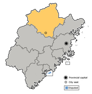 Map of Nanping Fujian